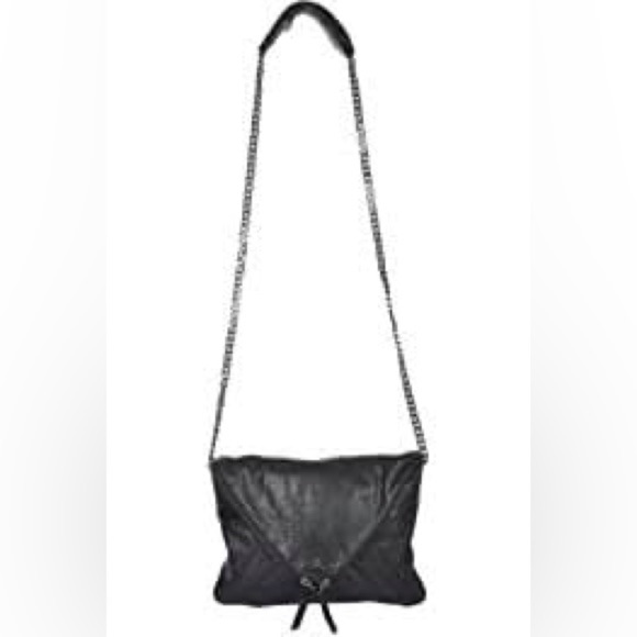 Moss Copenhagen Black Leather Crossbody / Clutch - Picture 3 of 11